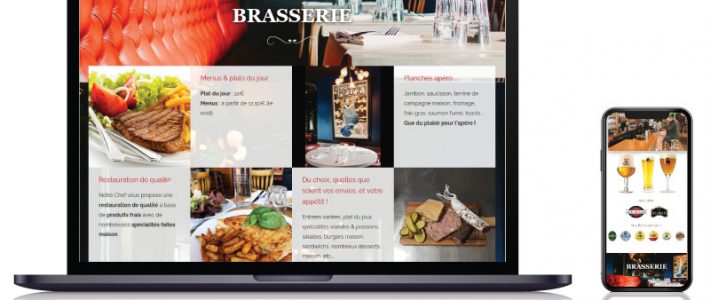 Site internet vitrine bar brasserie bistrot voyageurs Font-Romeu, Vitré, Laval
