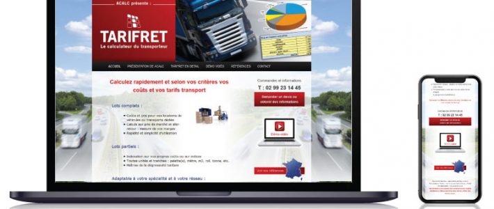 Site vitrine logiciel transporteur Font-Romeu, Vitré, Laval