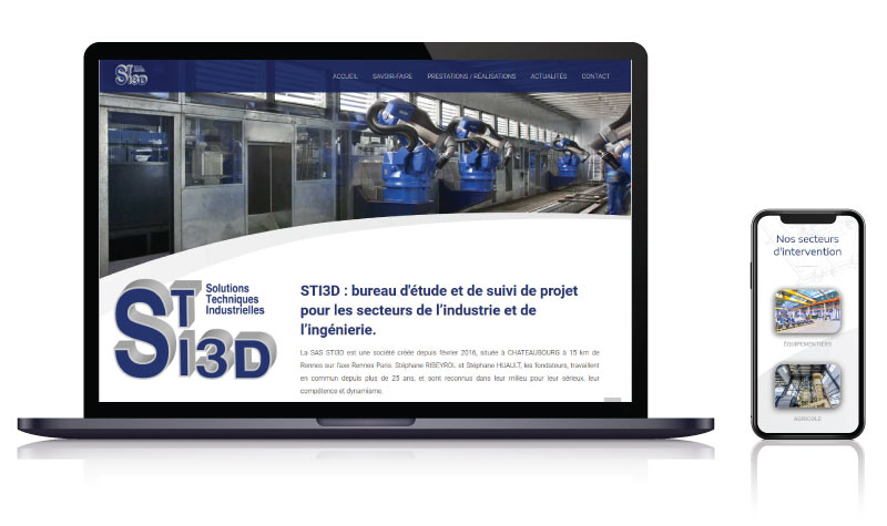 Site vitrine bureau d etude Chateaubourg LAVAL